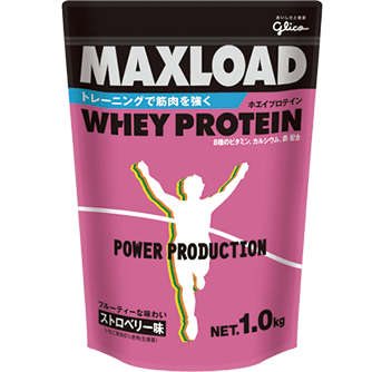 MAXLOADホエイプロテイン<ストロベリー味>1.0kgタイプ