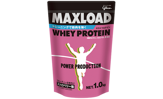 MAXLOAD ホエイプロテイン・ストロベリー味　1.0kgタイプ